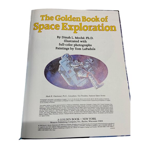 Golden Book of Space Exploration 1990 NASA Kids STEM Hardcover Dinah Moché - Picture 4 of 9